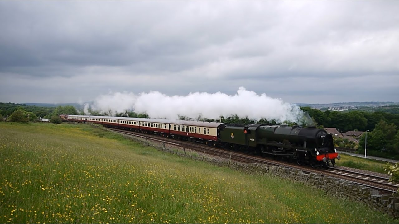46100 Royal Scot Referendum Private Charter Crewe - York at Walk Mill Burnley 14 June 2016