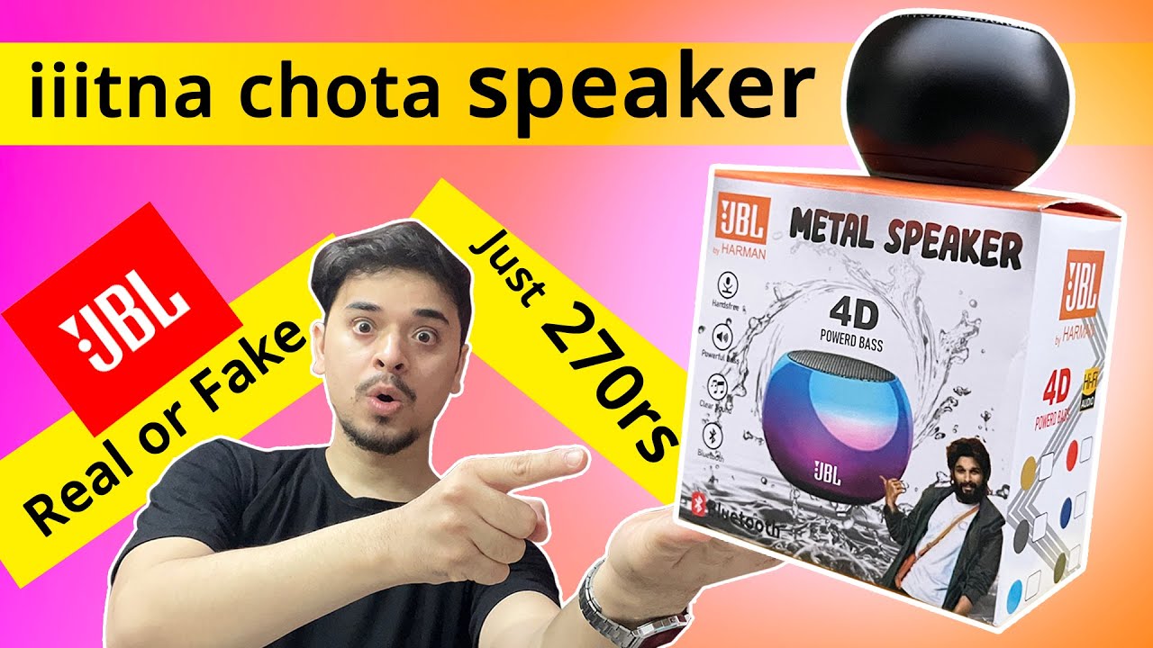 ₹270 Jbl Bluetooth speaker unboxing 🔥 Real or Fake ? | Mini boost 4 metal speaker review in hindi