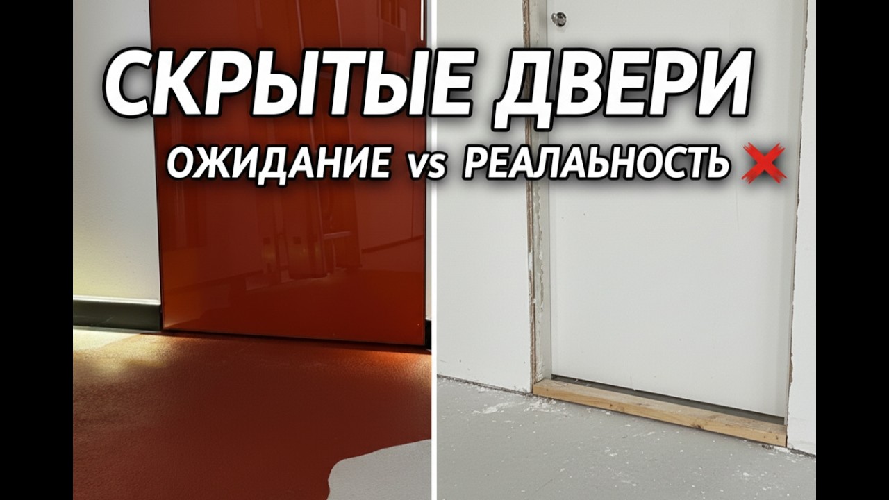 Скрытые двери: 4 ошибки, которые испортят ваш интерьер