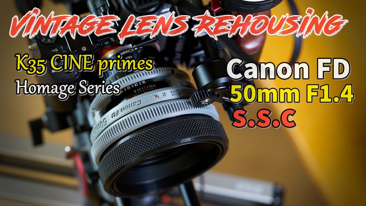 [DIY] Canon FD 50mm f1.4 S.S.C Vintage still lens to CINE Rehousing - 