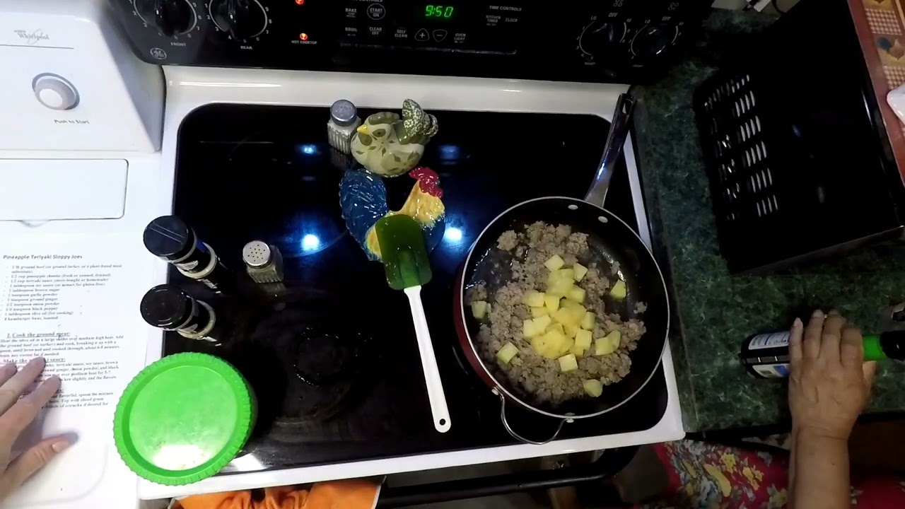 Кейт готовит ананасовые терияки Sloppy Joes