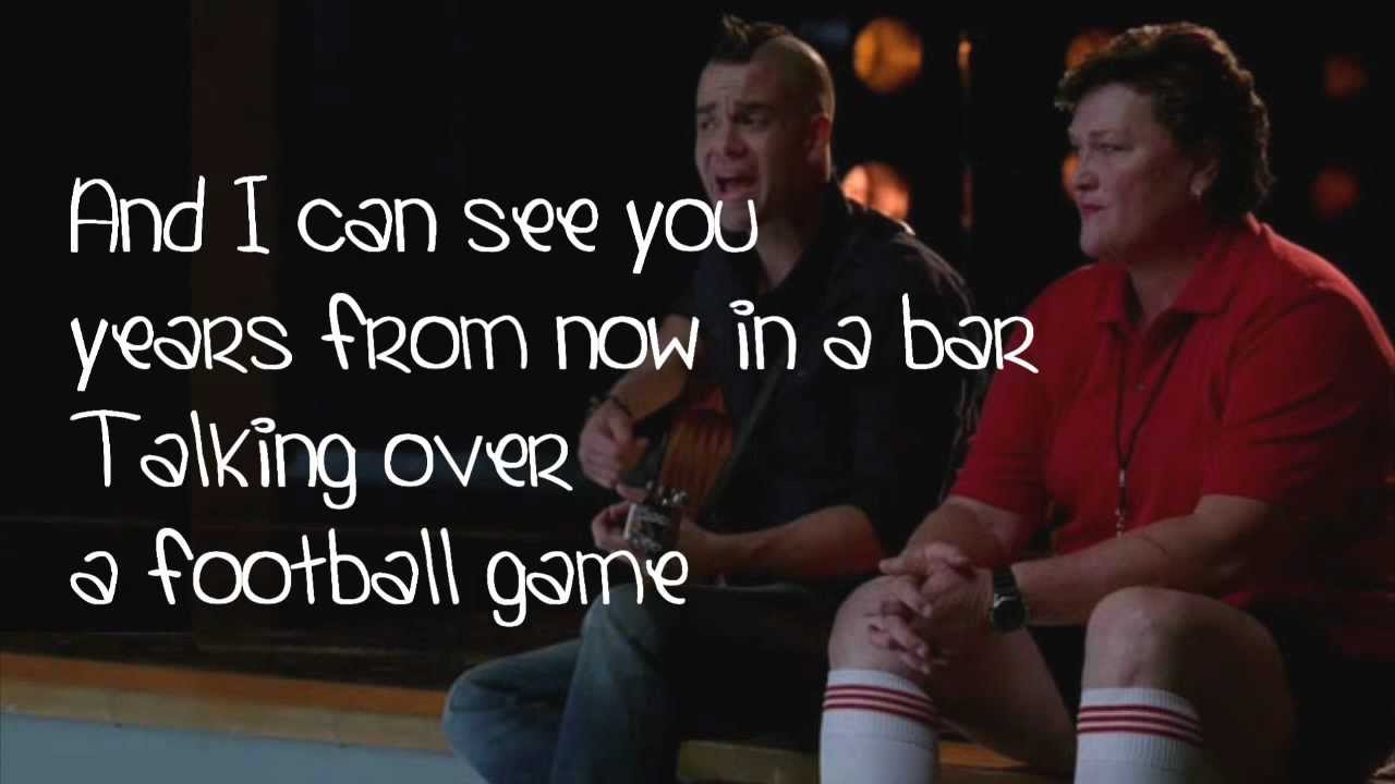 Glee - Mean (Lyrics)