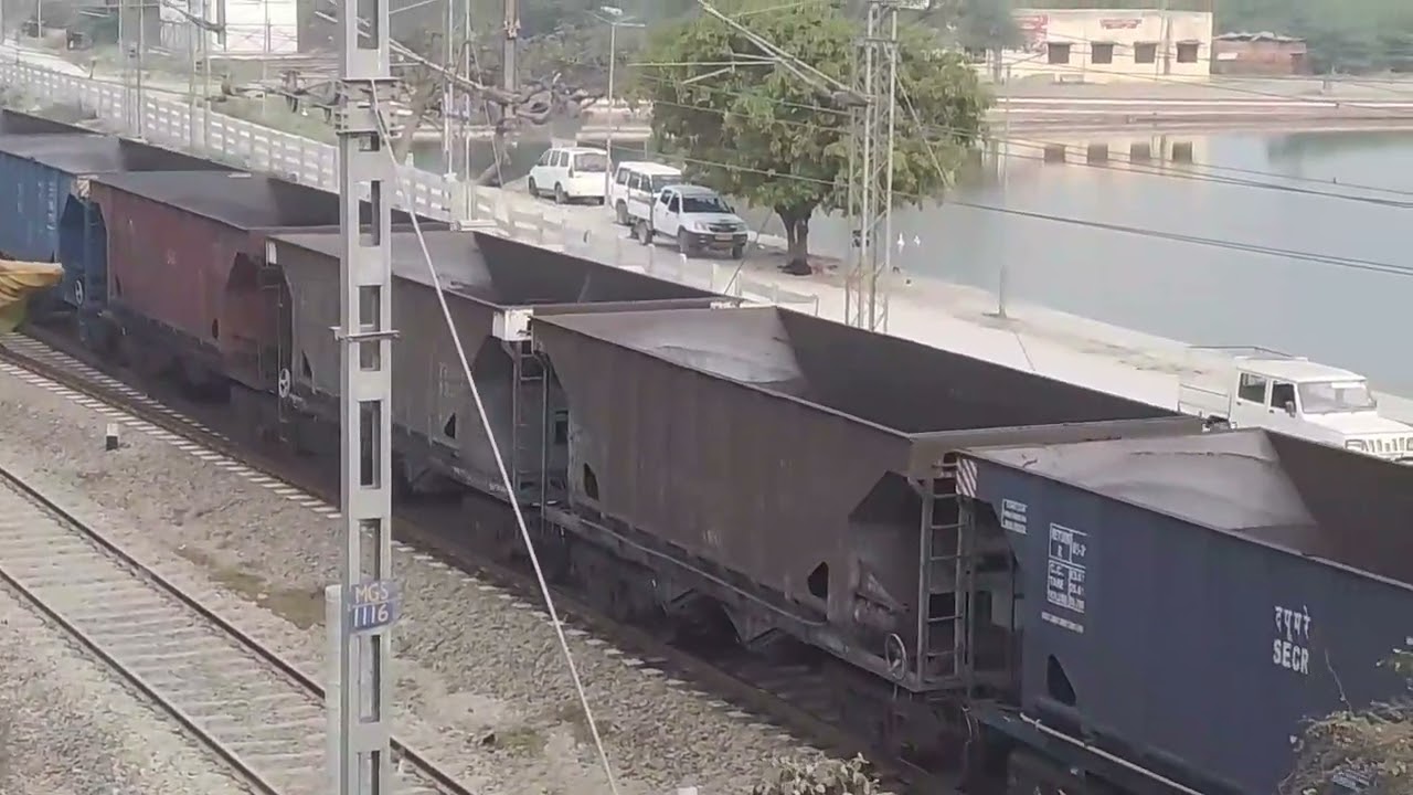 Koyala Mal gadi Electric express train LOKOPAYLAT driving direction ⬆️