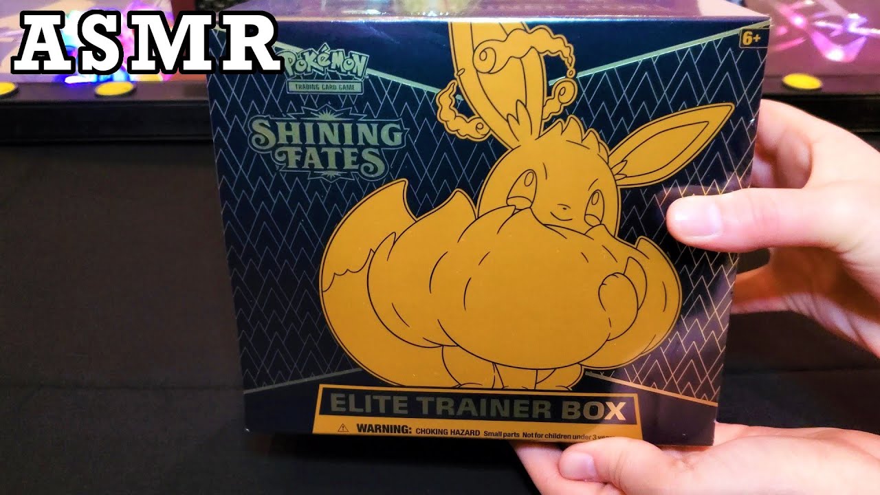 Opening Pokemon Shining Fates ETB | Elite Trainer Box (Eevee) | ASMR Pokemon Cards and Chill