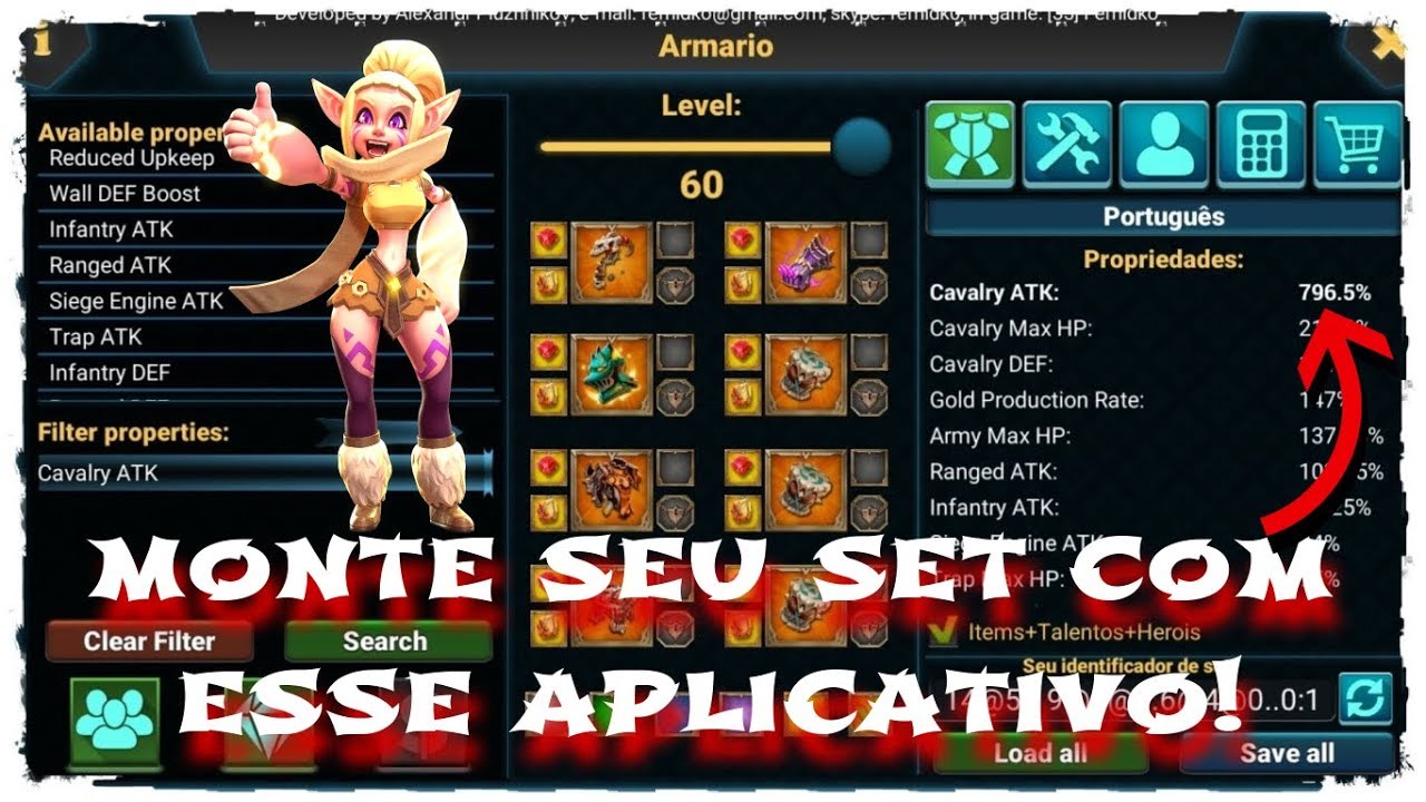 GUIA PARA MONTAR SEU SET DE GUERRA! Lords Mobile