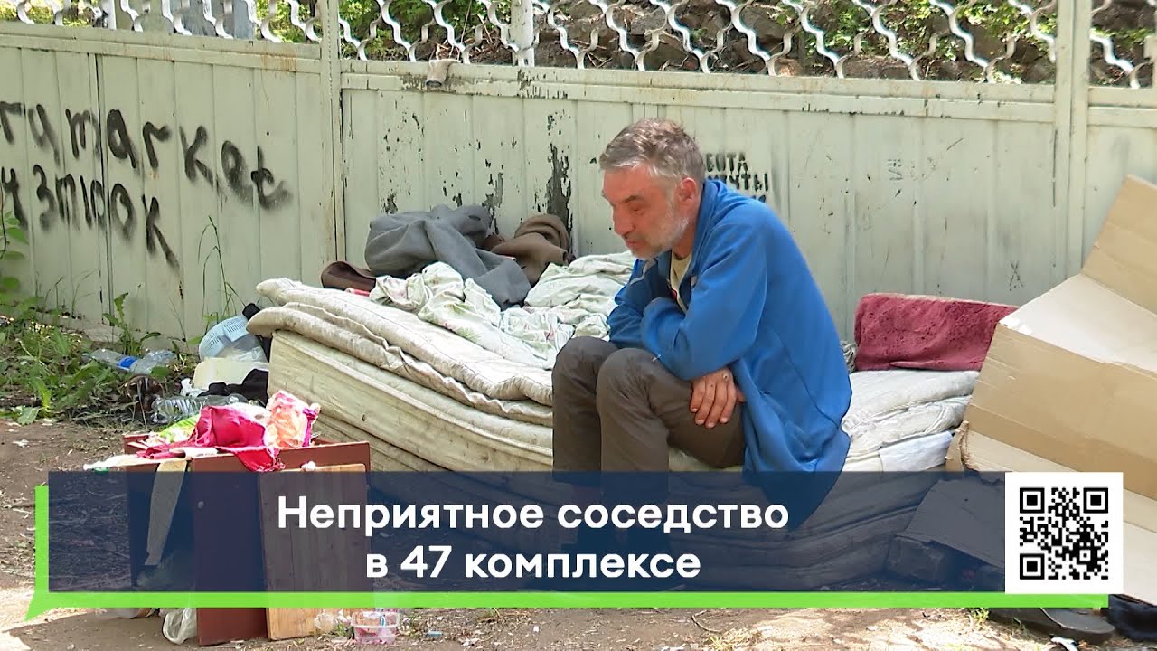 Бомжи поселились под окнами домов 47/10 и 47/11 Драки, крики, неприятный запах. Решится ли проблема?
