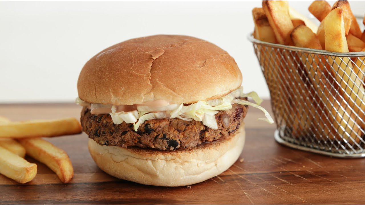 Bean Burger Recipe | How to Make Black Bean Burger