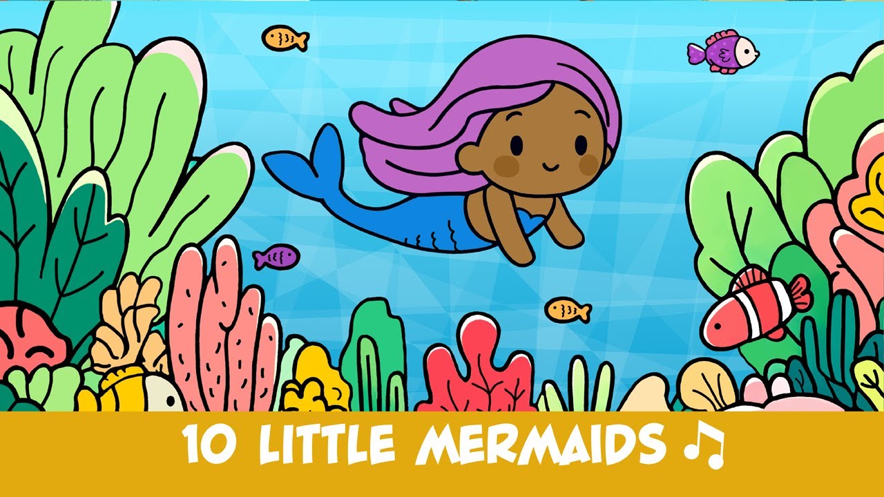 10 Little Mermaids - Nursery Rhyme For Kids – Quack And Clap 🎵😊