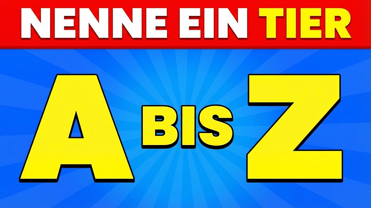 Nenne ein Tier von A bis Z 🦁📝 | Tier-Alphabet-Quiz