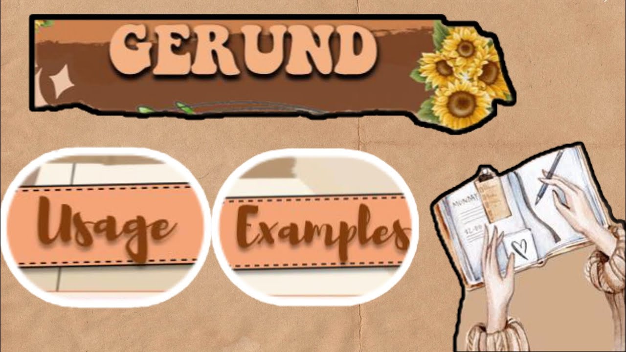 What are Gerunds?  Animated style topic explanation!