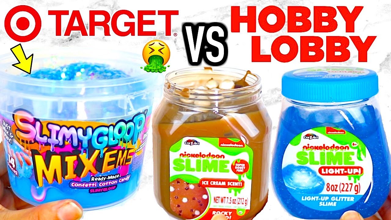 TARGET SLIME VS HOBBY LOBBY SLIME! Which Is Worth It?!?