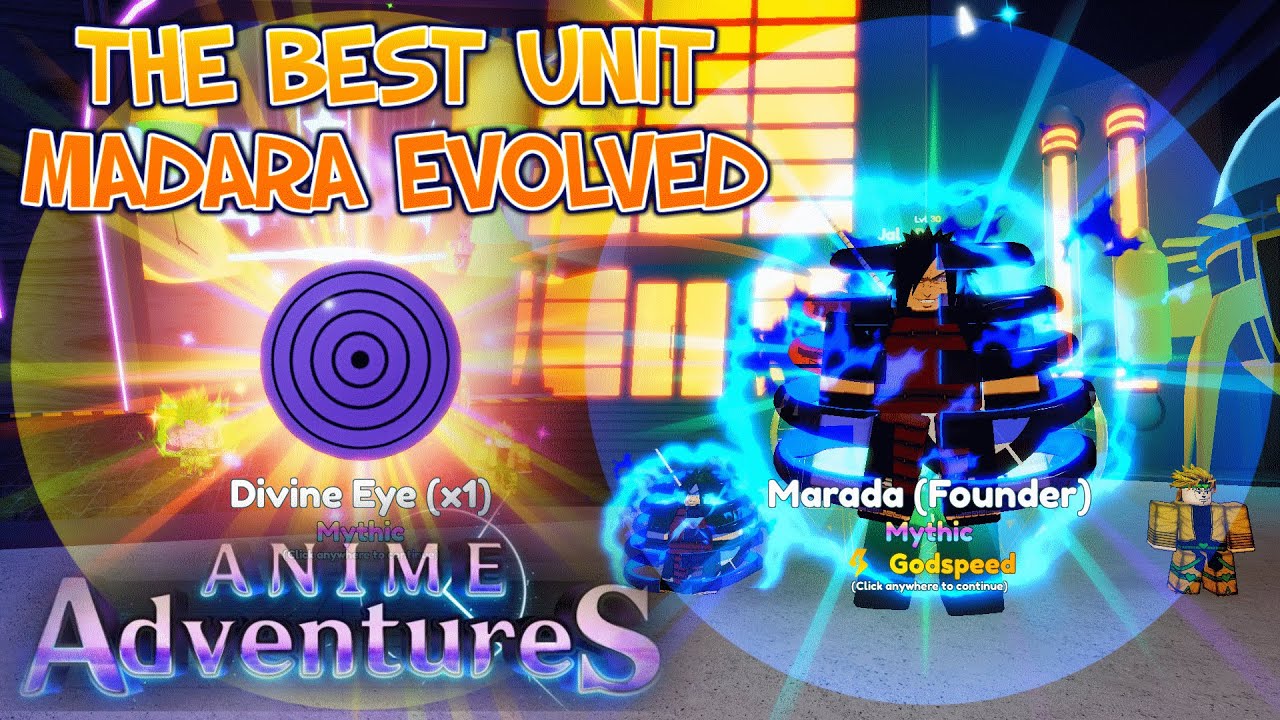 Anime Adventures Max Level 50 Evolved Madara is OP! The Best Unit? in Anime Adventures Roblox