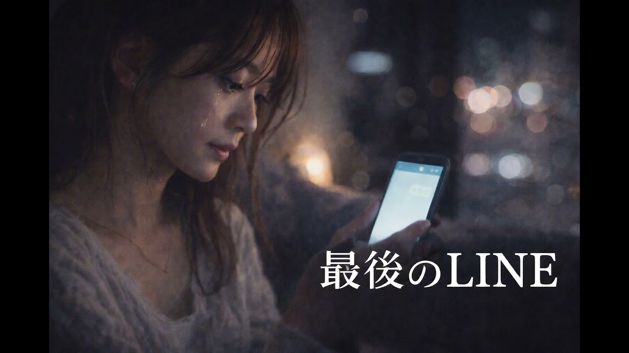最後のLINE｜送れなかった想い｜女性バラード