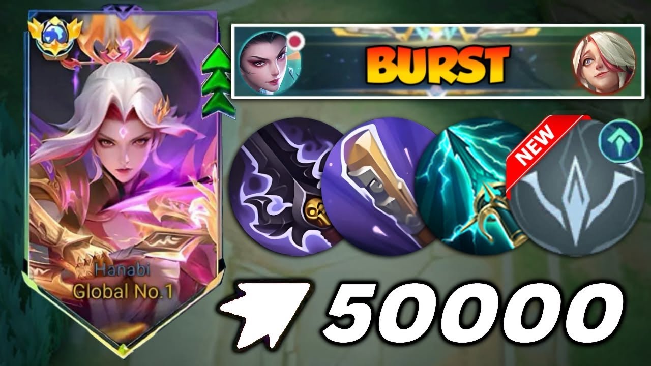 TOP GLOBAL HANABI BEST BURST DAMAGE HACK BUILD 1 HIT 2026!!💀 (op build) - Mobile Legends