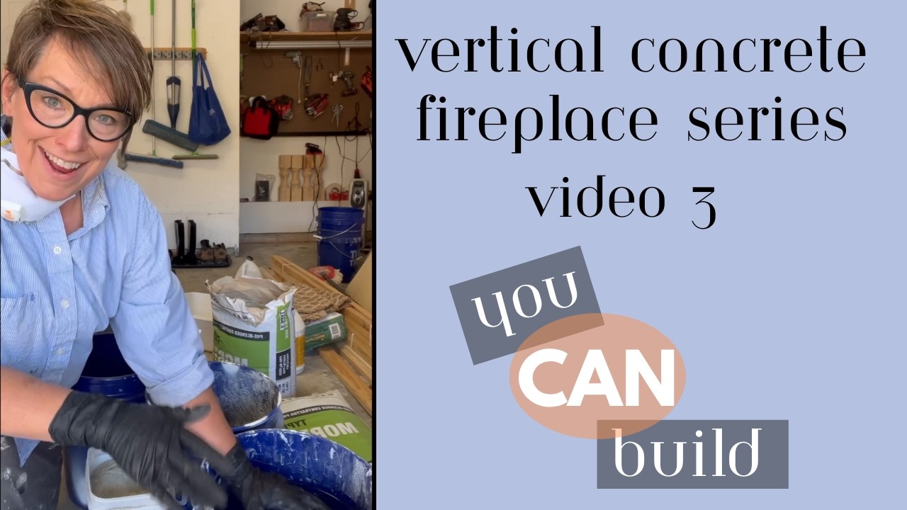 Build a Vertical Concrete Fireplace Video 3