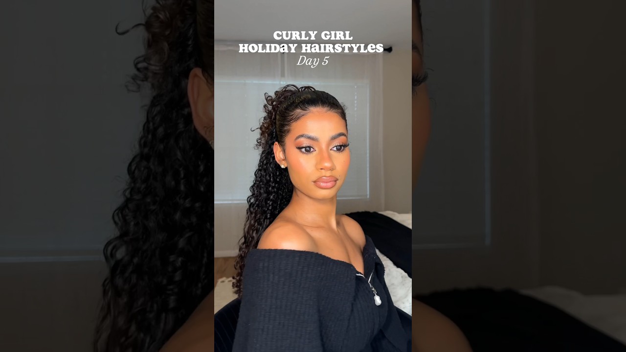 Do we love this pearl claw clip?🥹 #curlyhair #curlyhairstyles #naturalhair