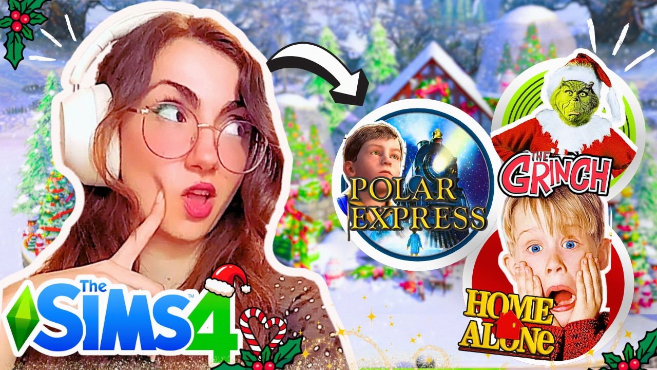 🎬🎄 CADA MINI CASA es una PELÍCULA de NAVIDAD en LOS SIMS 4!! 🏠❄️ | Sims 4 en español | Sims 4 casas