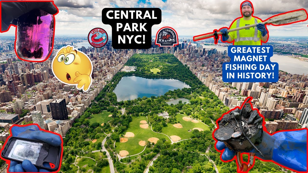 Magnet Fishing NYC Central Park! You wont believe your eyes!
