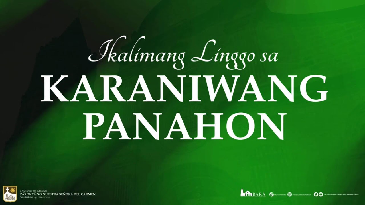 #𝗠𝗜𝗦𝗔𝗕𝗮𝗿𝗮𝘀𝗼𝗮𝗶𝗻 Live mula sa Parokya ng Nuestra Señora del Carmen - Simbahan ng Barasoain | 06:00NU