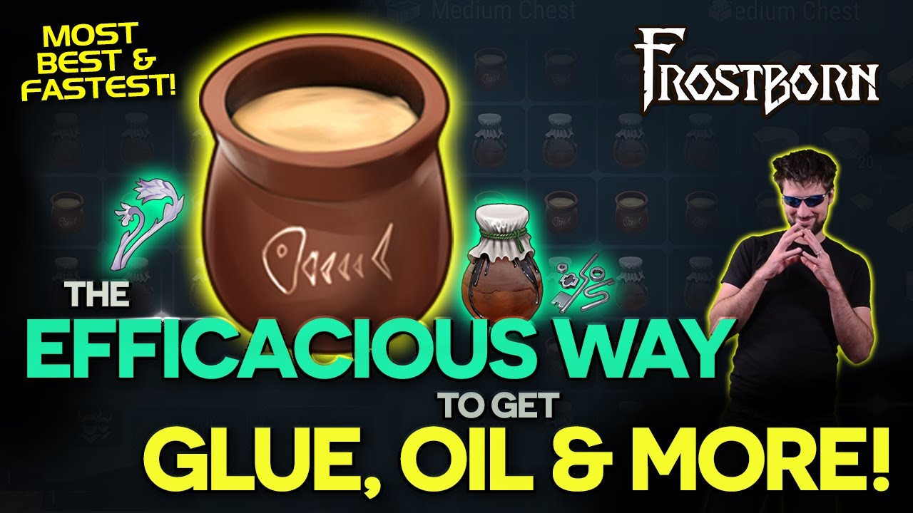 The Most Efficient Way to get Fish Glue, Oil, and so much more in Frostborn! How to do Tombs - JCF