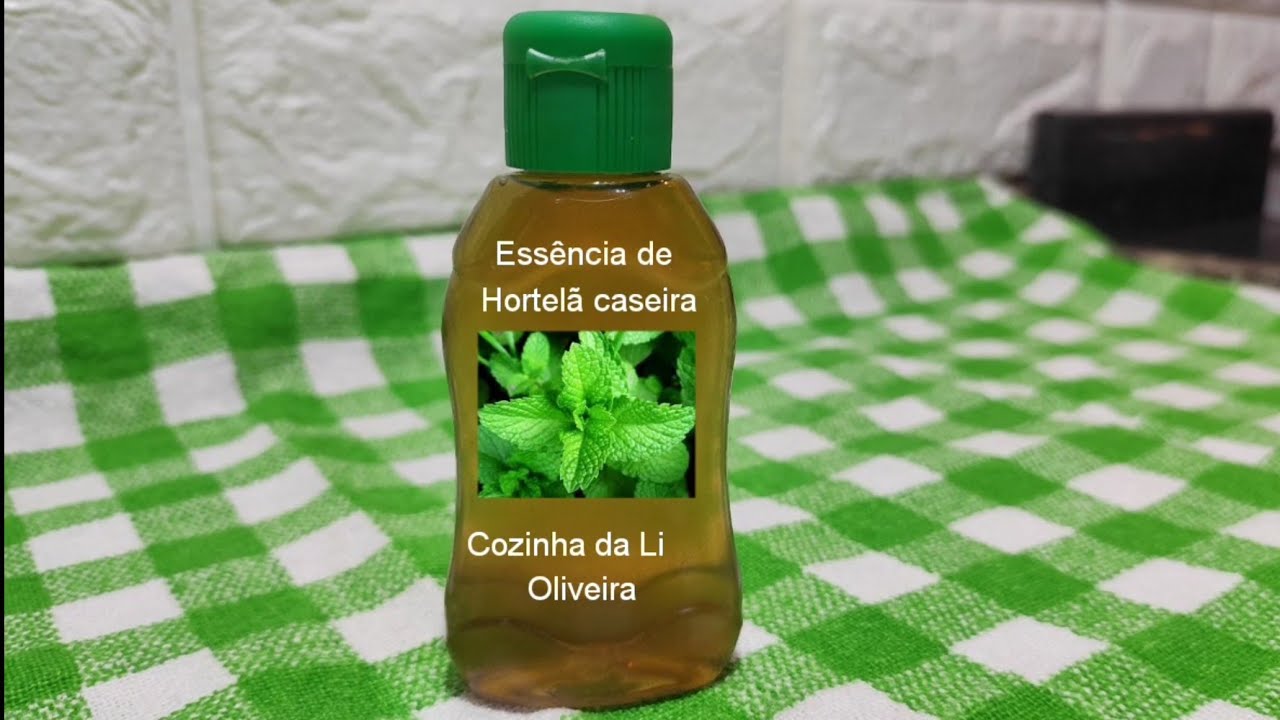 Essência de Hortelã Caseira, receitinha fácil !