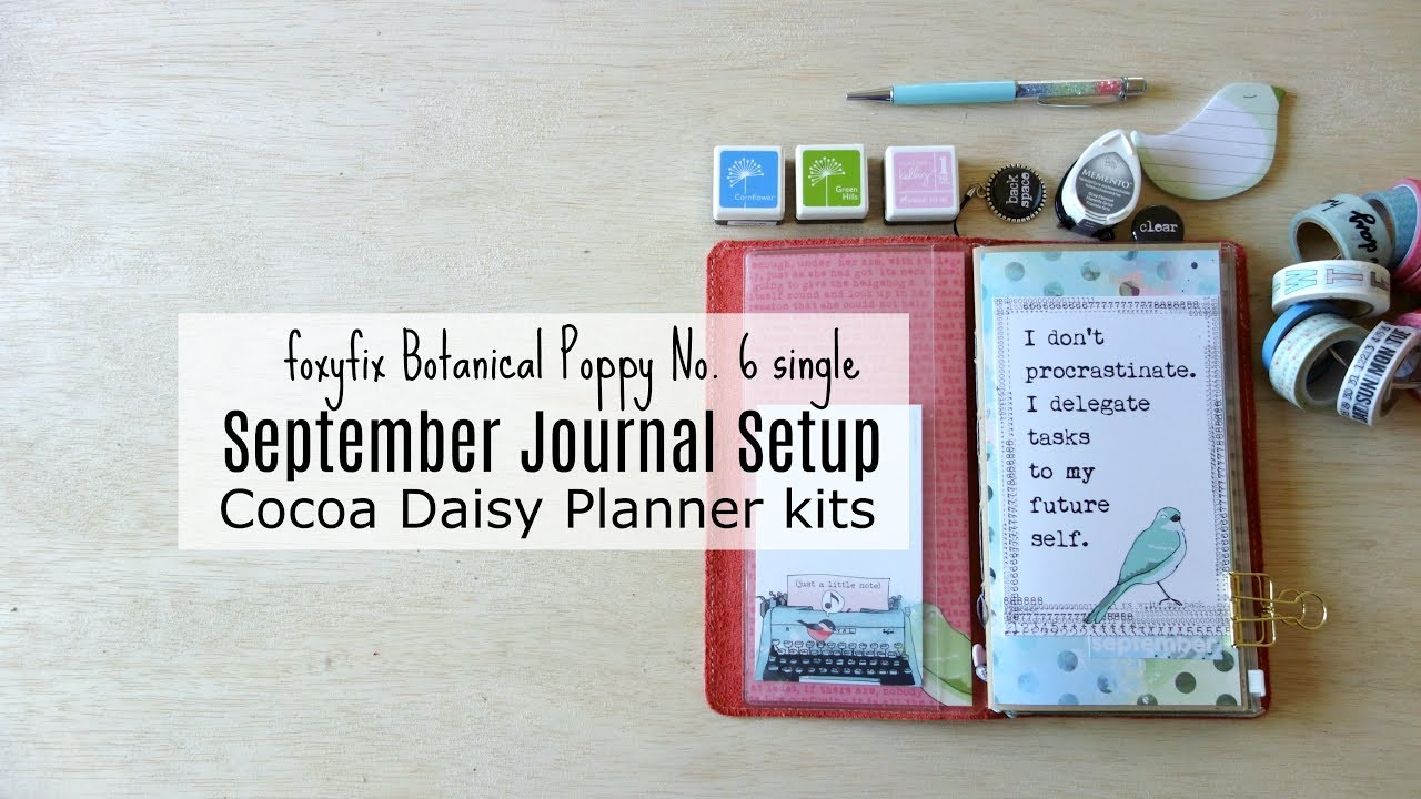 September Journal Setup: Cocoa Daisy * foxyfix
