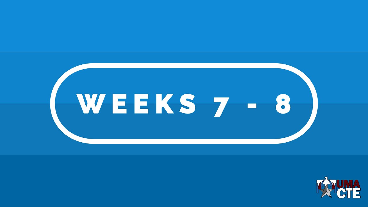 ECS - Weeks 7 - 8