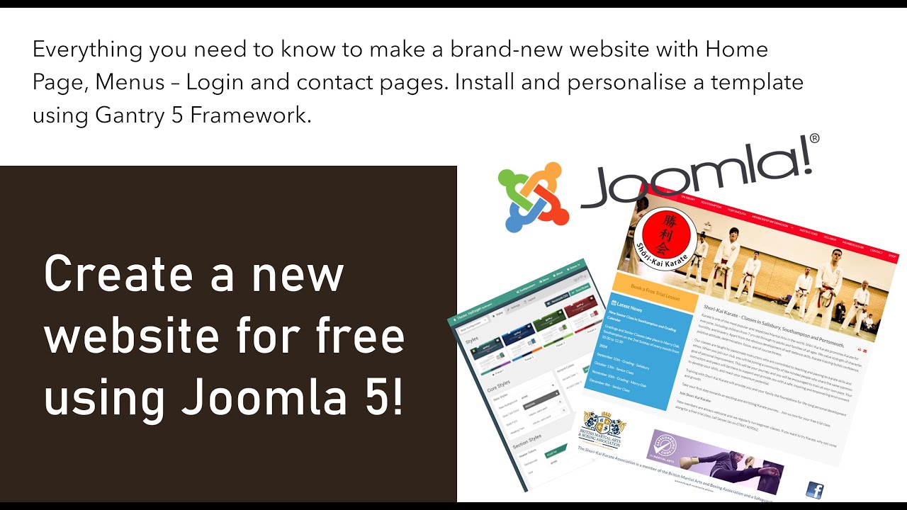 Build a free website from scratch with Joomla 5 - simple to follow + chapter timings in description.