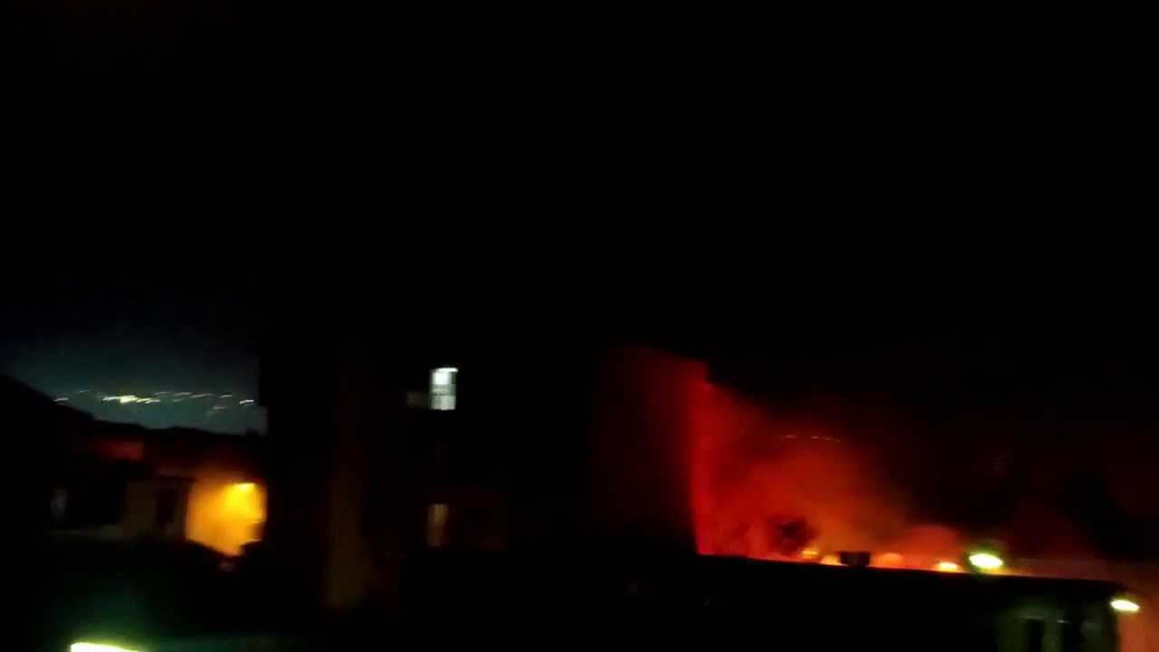 Fuorigrotta in fiamme Napoli-Marsiglia 06/11/2013