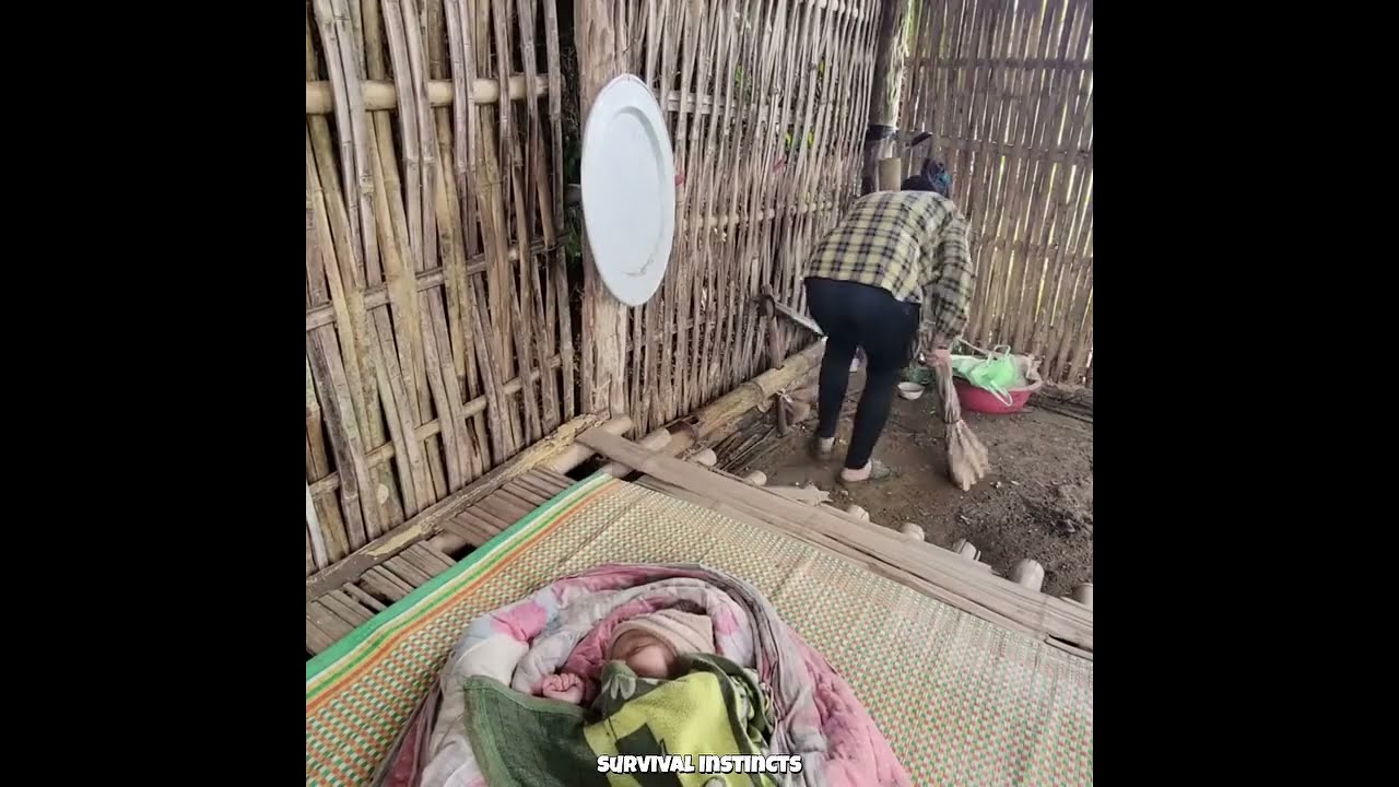 Single Mother Finds an Abandoned House madeup of Woods 🏚️💔 | Turns It Into a Peaceful Home 🌿❤️