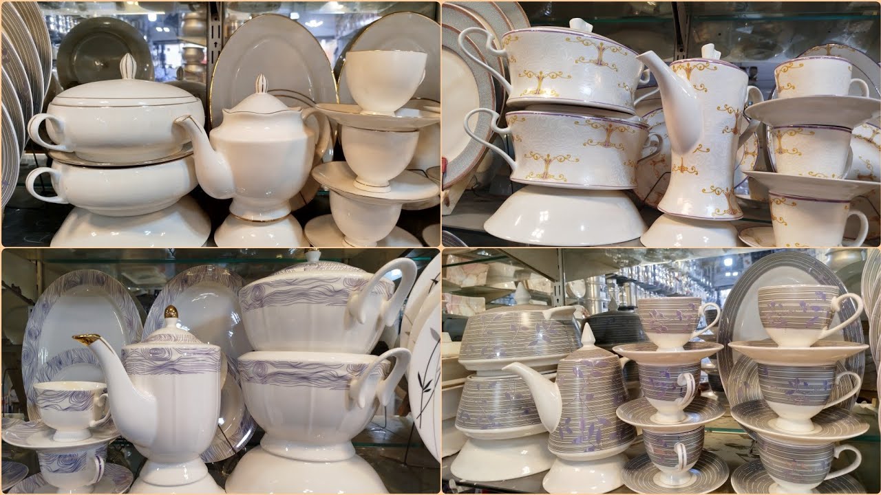 Gujranwala Crockery Dinner Set Manufacturers/Bone China Dinner Set Wholesaler/Glass Cover Dinner Set