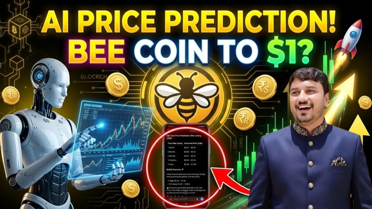 Bee Coin Price Prediction with AI 🚀 | Bee Network Price Update 2026 | Bee Coin Future Price