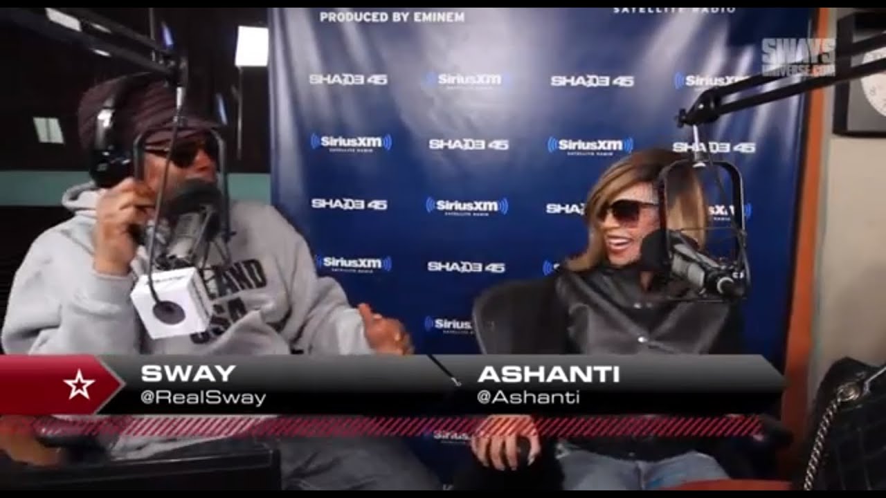 Ashanti interviewed by Sway in the Morning on SiriusXM