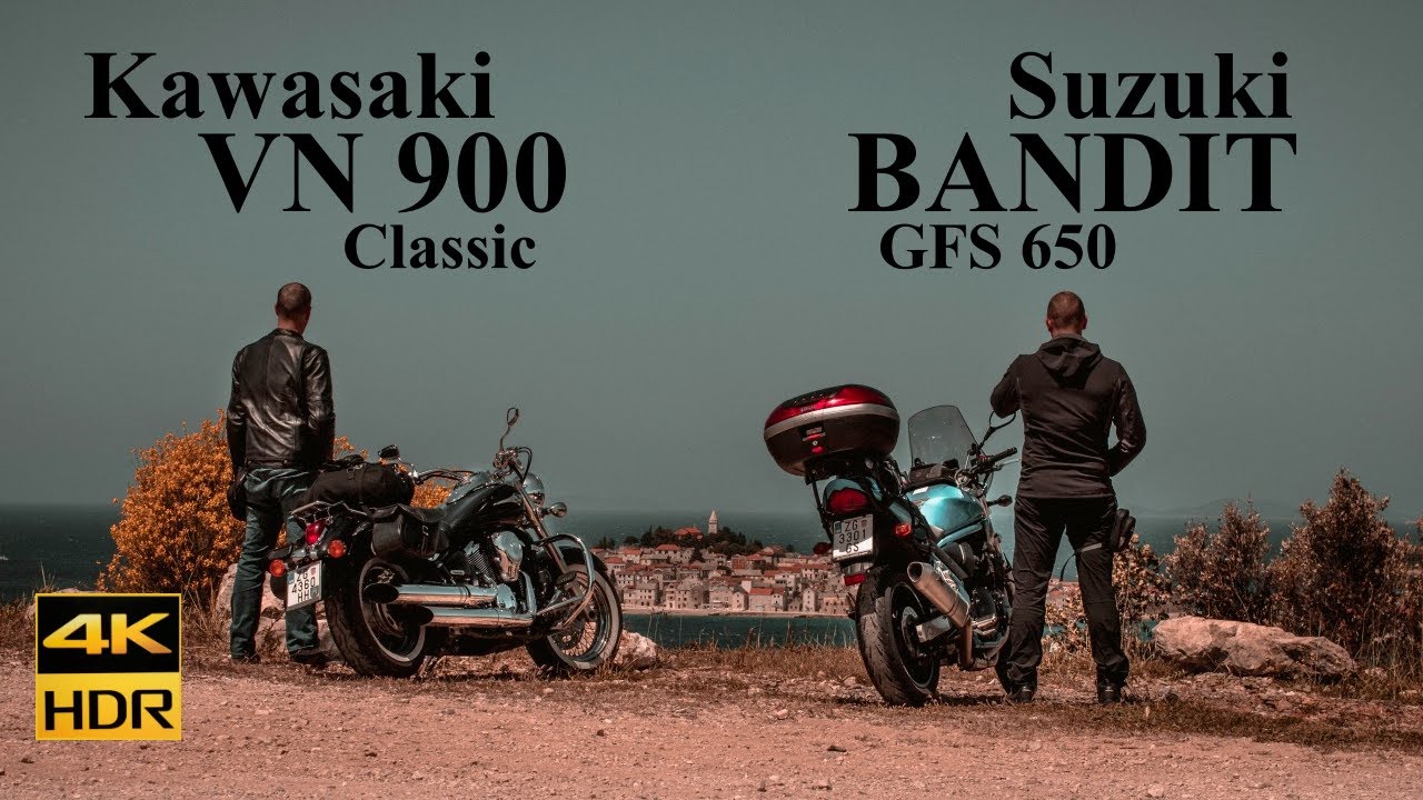 KAWASAKI VN900 / SUZUKI BANDIT 650  MOTORCYCLE RIDE / CROATIAN COAST RIDE / MOTORCYCLE TRIP
