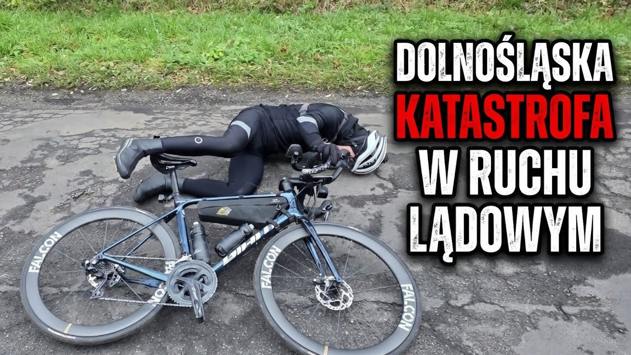 KATASTROFA W RUCHU LĄDOWYM - 260 km ROWEREM z Katowic do Wrocławia (Prababka)