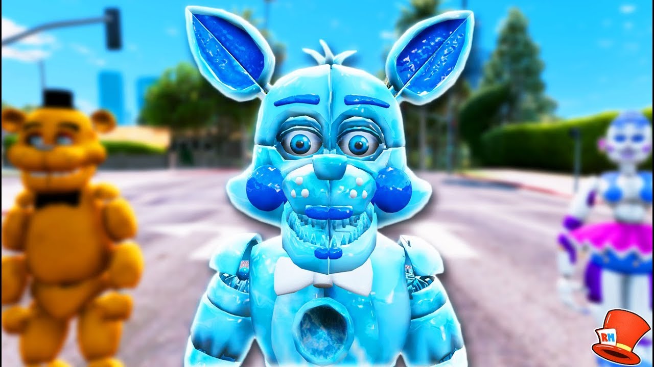 BRAND NEW FROZEN FUNTIME FOXY ANIMATRONICS! (GTA 5 Mods FNAF RedHatter)