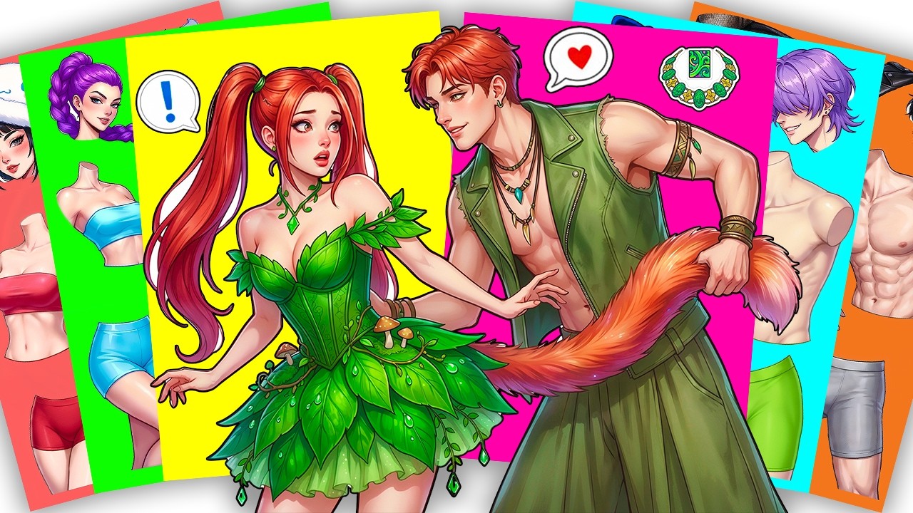My wild forest spirit! 🍂🦊 HUNTRIX MIRA x ABBY SAJA BOYS - KPOP DEMON HUNTERS | Sticker Book DIY