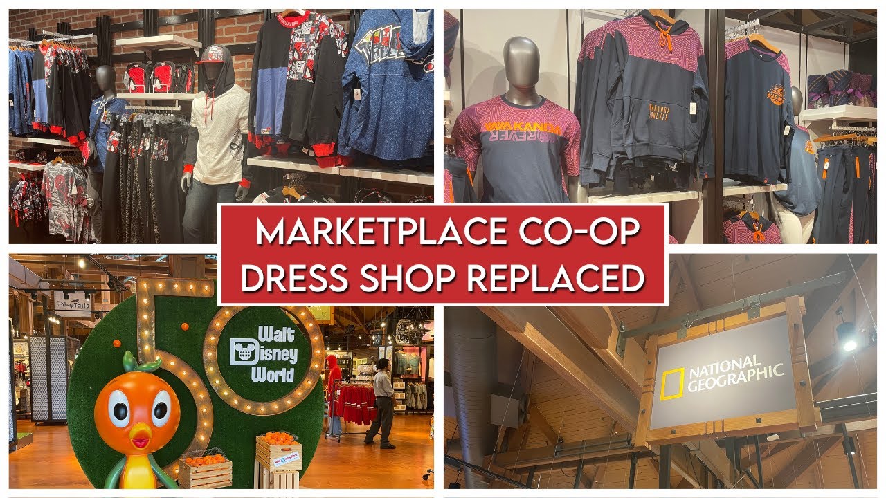 DRESS SHOP replaced at Marketplace Co-Op with National Geographic Store