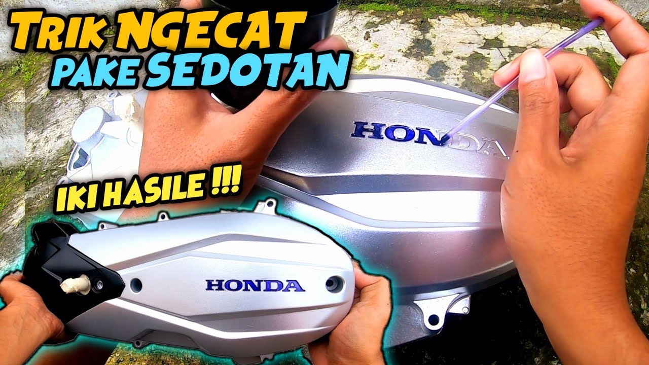 Repaint Bak CVT Vario dan Bikin Warna Logo Honda | Diton Premium