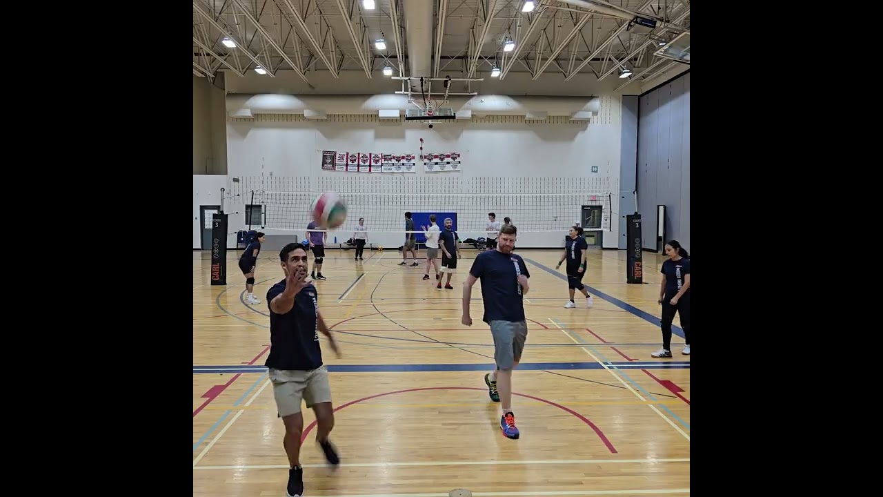Volleyball game 🏐 Fist set. Mixed Impact vs On call for the Ball