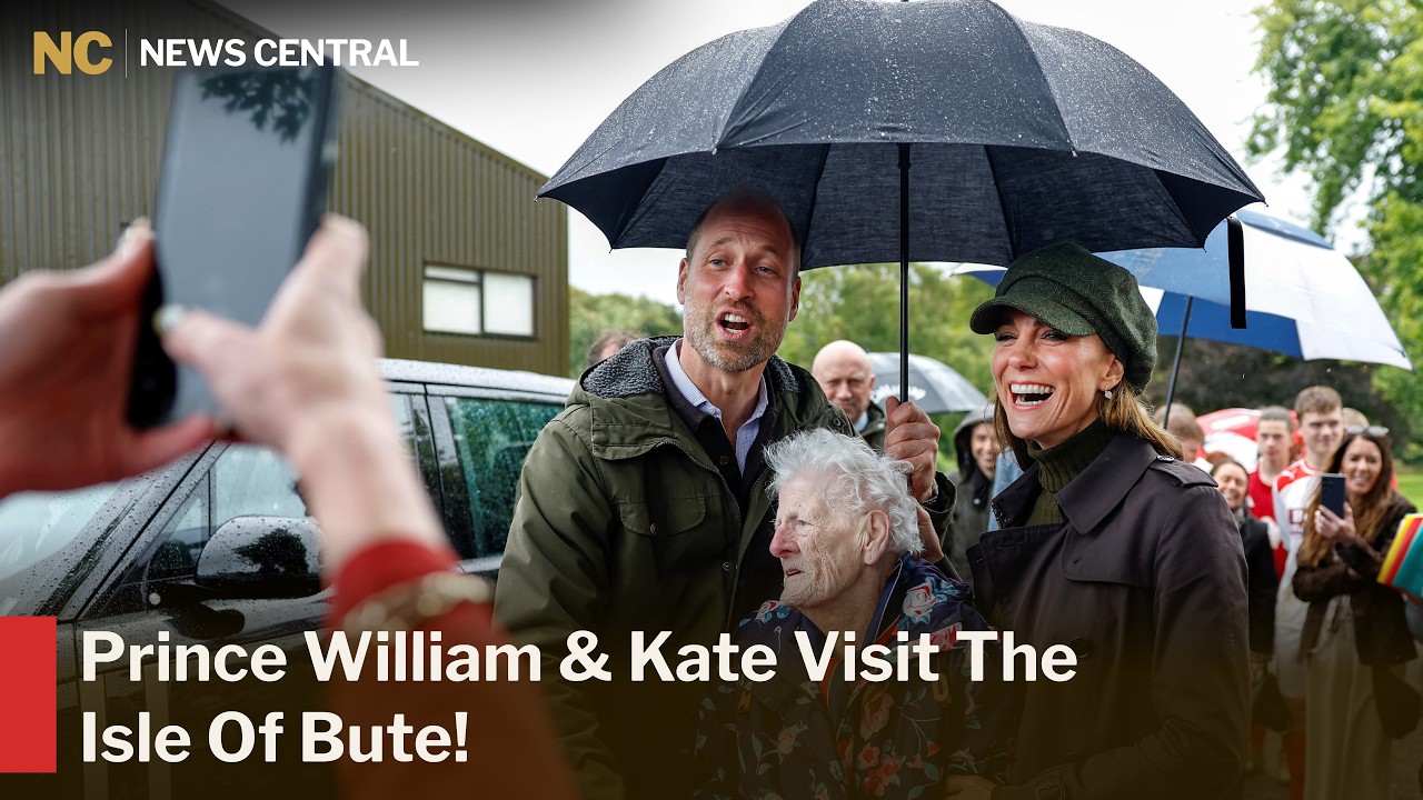 Prince William & Kate Visit Isle Of Bute, Play Shinty And Join Beach Cleanup | News Central | AC1Z