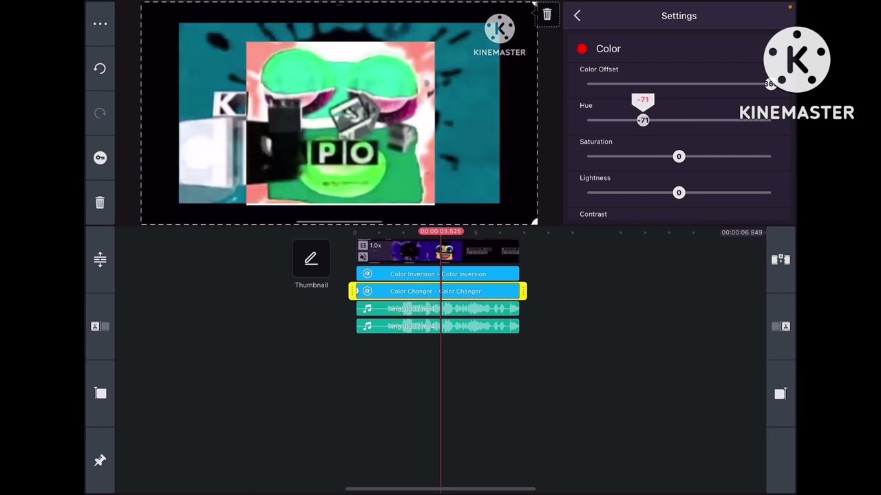 how to make h major on kinemaster