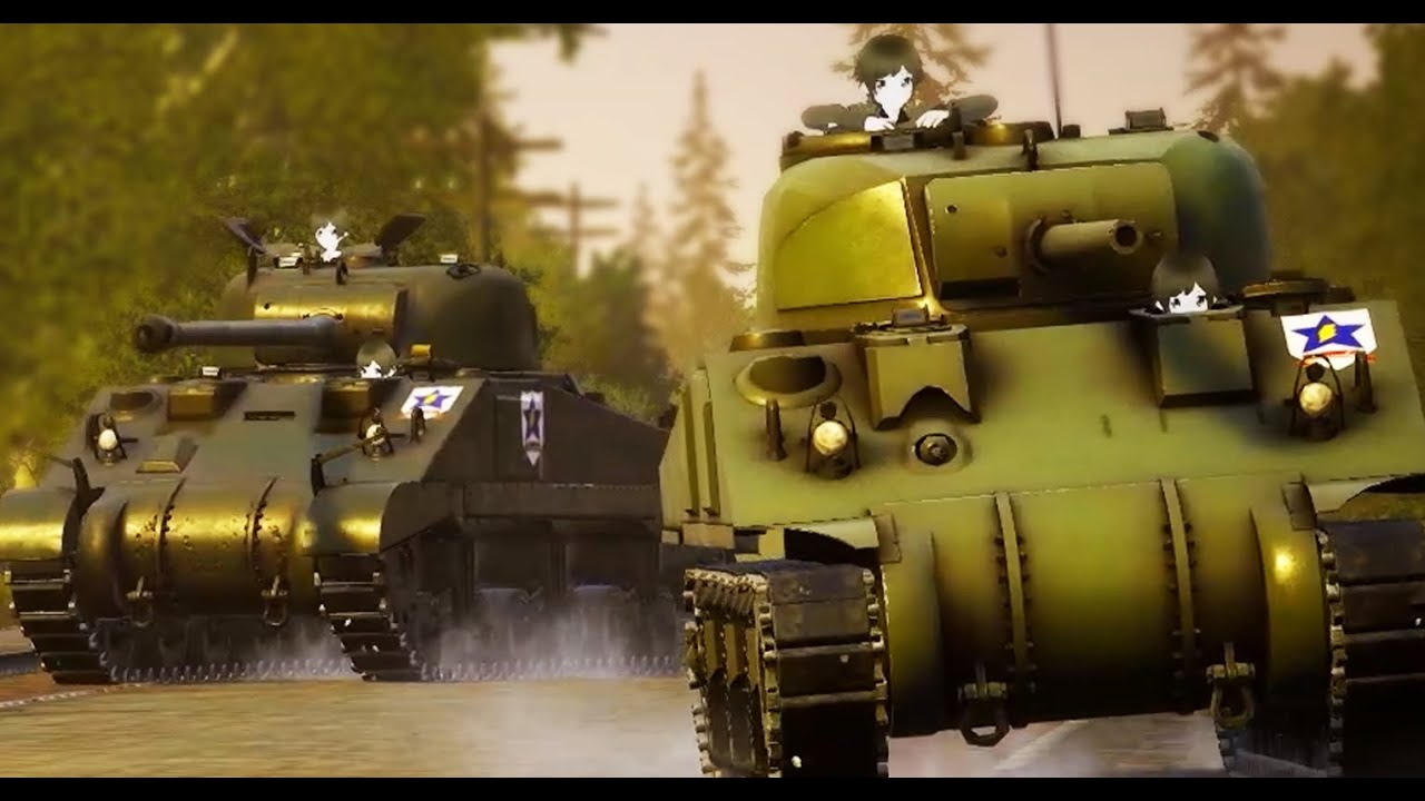 Saunders VS St.Gloriana 40 PLAYER Match! #1 | Girls und Panzer: Real Sensha-Do!