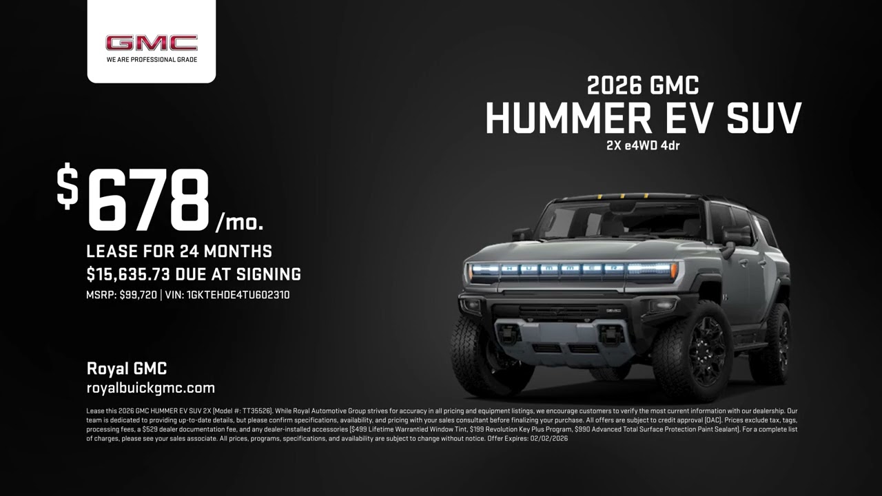 GMC HUMMER EV SUV 01/28/2026 6827414