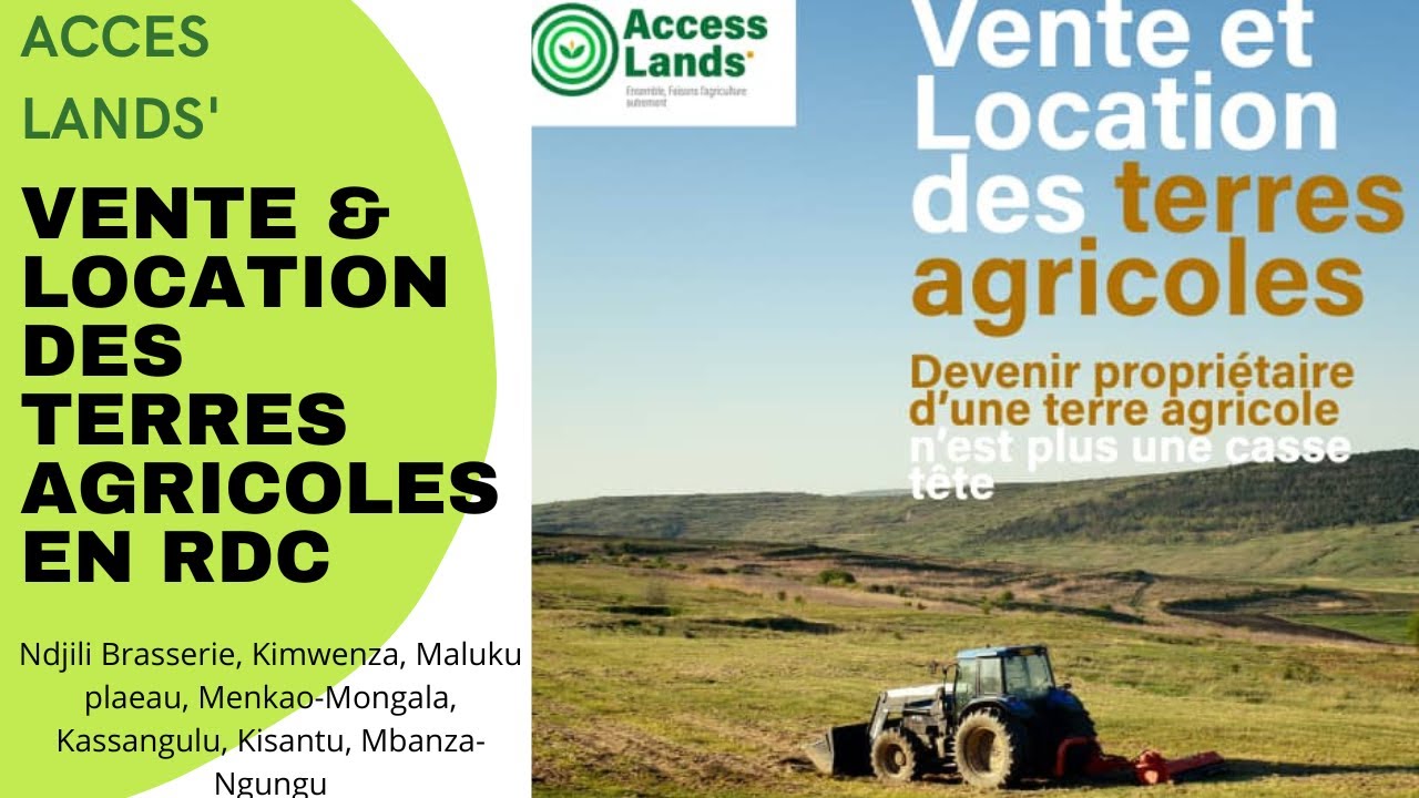 Vente et location des terres agricoles à Kinshasa Congo RDC