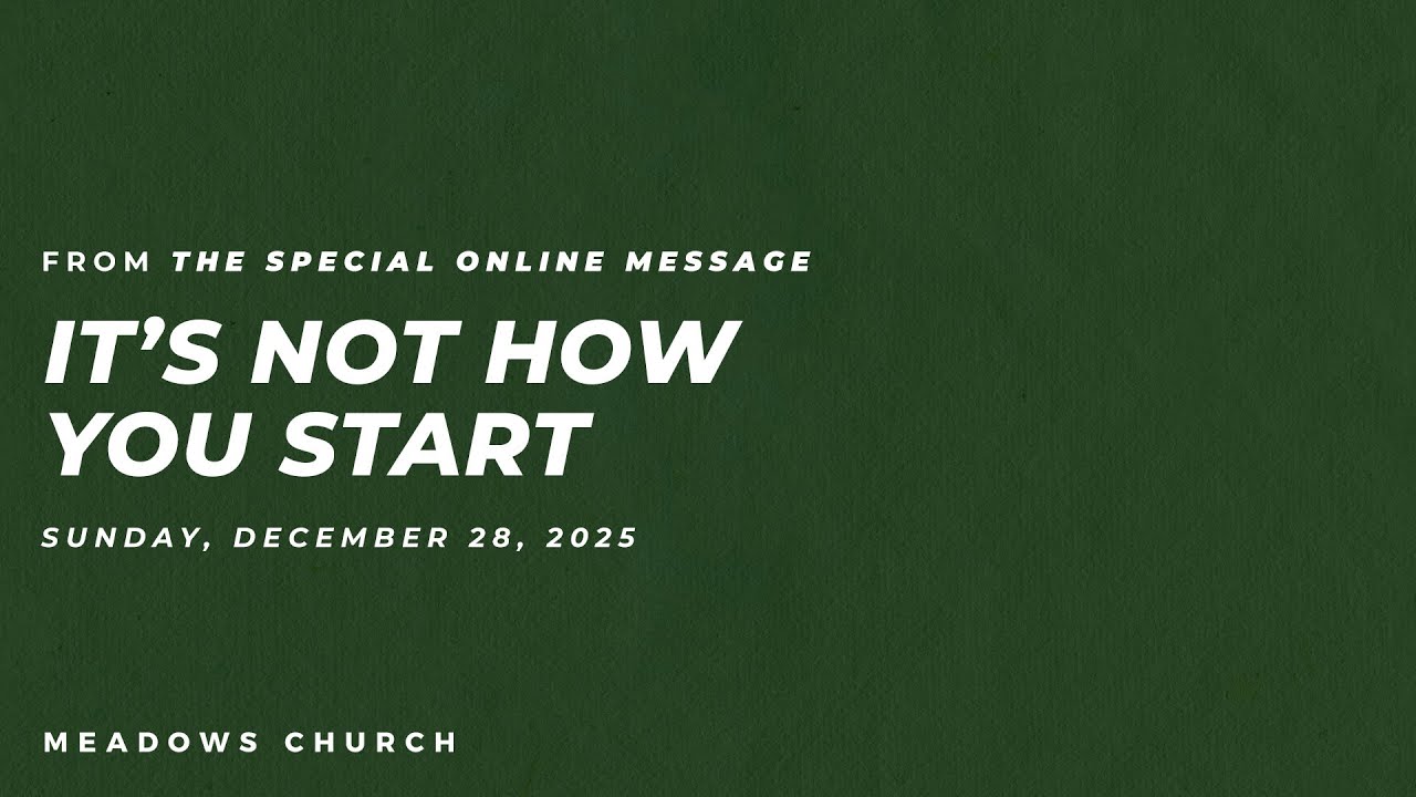 Дело не в том, как ты начинаешь | Рождение Спасителя