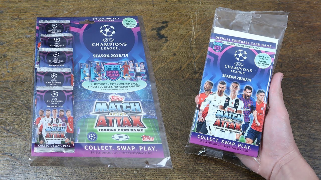 БЛИСТЕРНАЯ УПАКОВКА И МУЛЬТИУПАК! Match Attax Champions League 2018/19