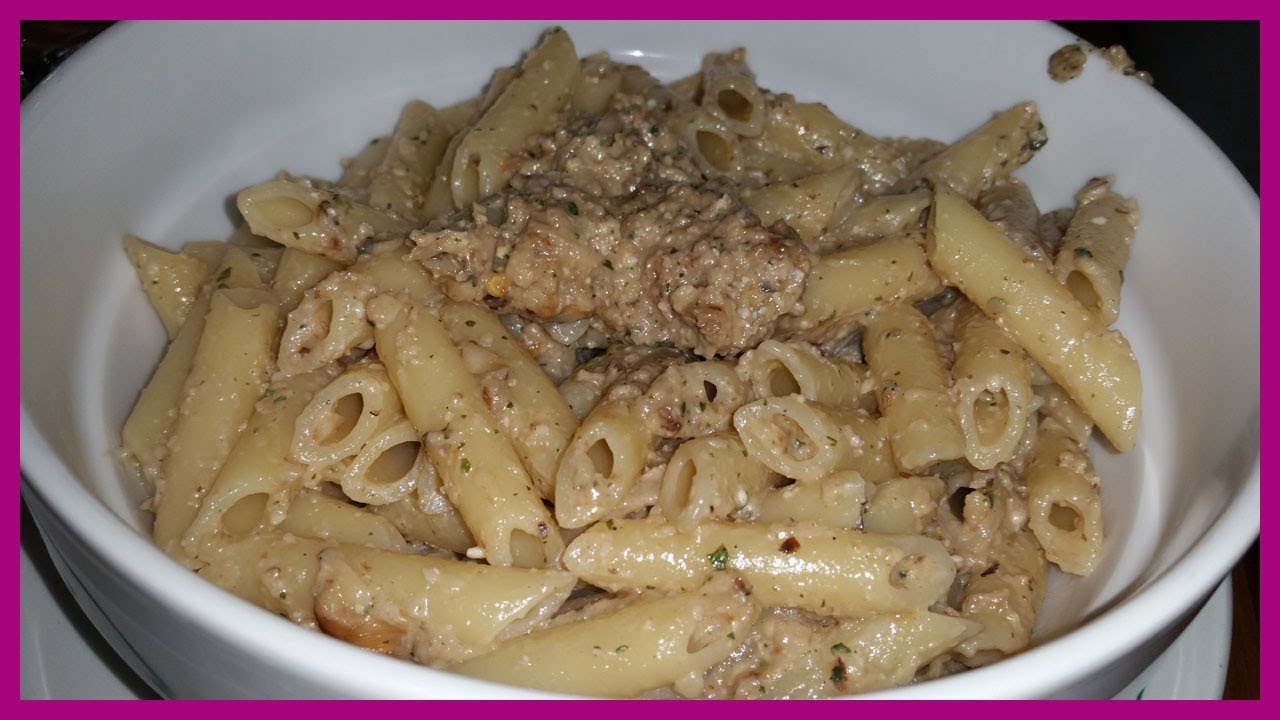 Pasta al pesto di melanzane fritte - Le Ricette di Zio Roberto