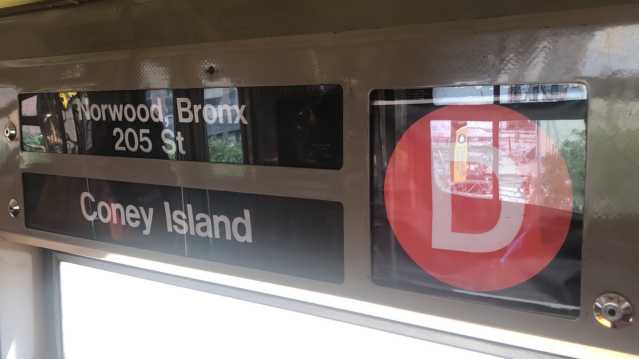 The 6 Avenue Line: R68 D Train Ride from Coney Island-Stillwell Avenue to Norwood-205th Street 2