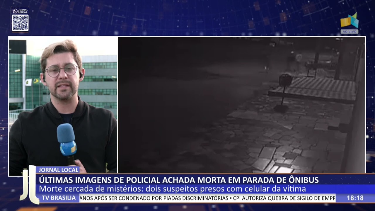JL - Urgente: últimas imagens de policial achada morta em parada de ônibus